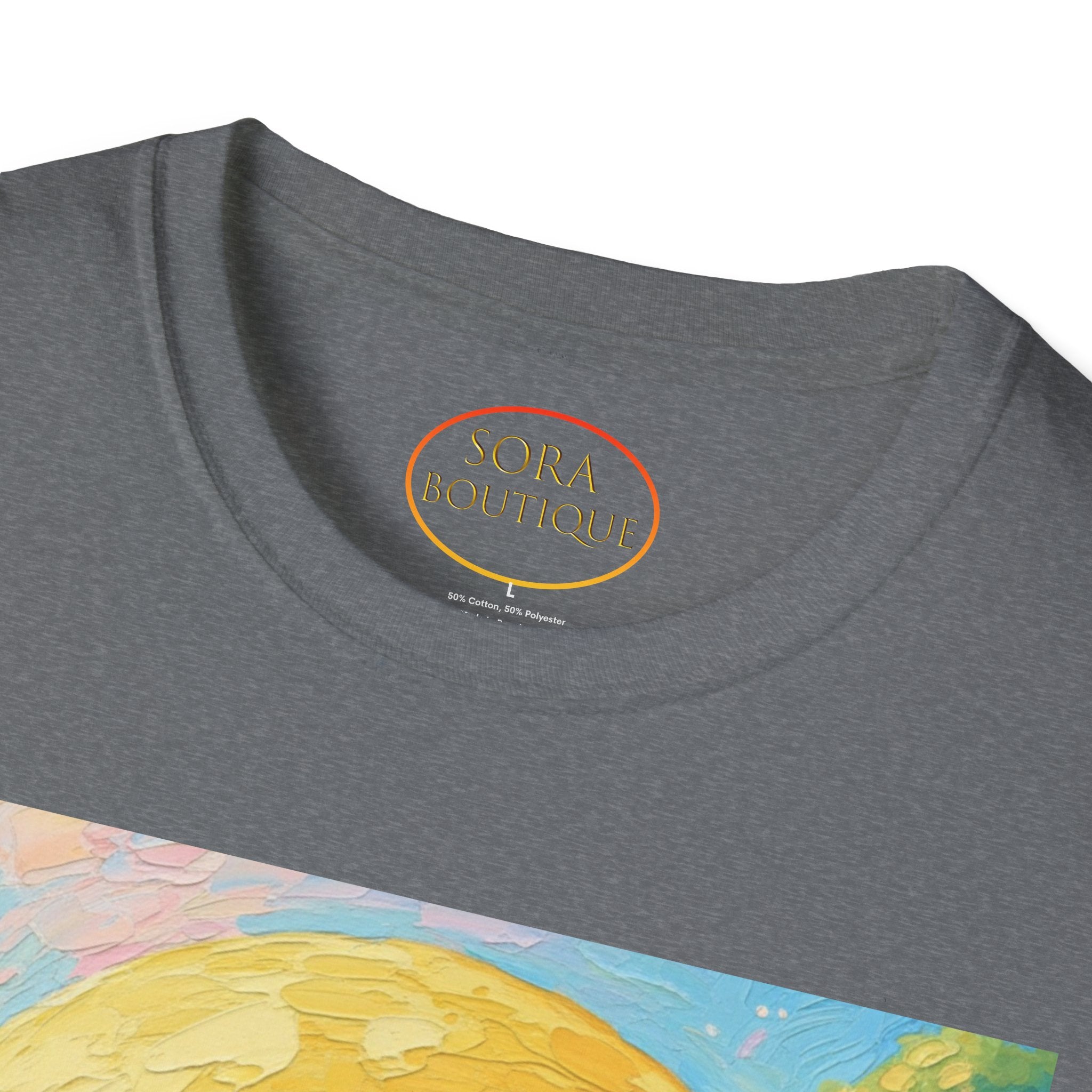 Smiley Face Painting T-Shirt | Vintage Smiley Art, 'salut' Text
