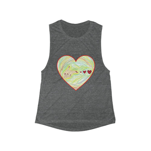 Copy of Hand-Drawn Heart Guitar Tank | Music Lover, Heart Art, Casual Top