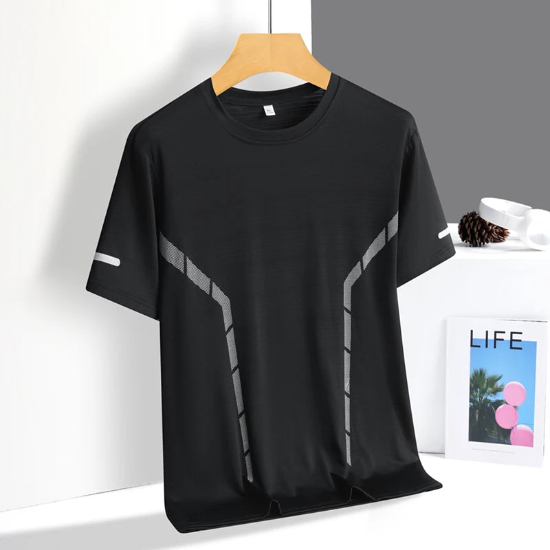 Men's Cooling Running T-Shirt - Quick-Dry Breathable Mesh Athletic Top