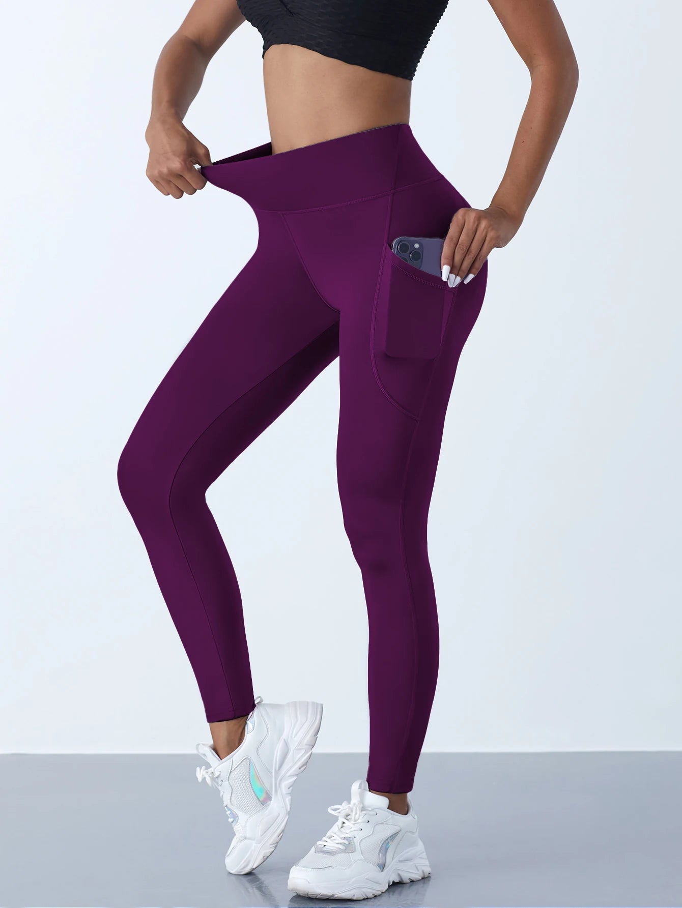 Women's High Waist Yoga Leggings with Pockets