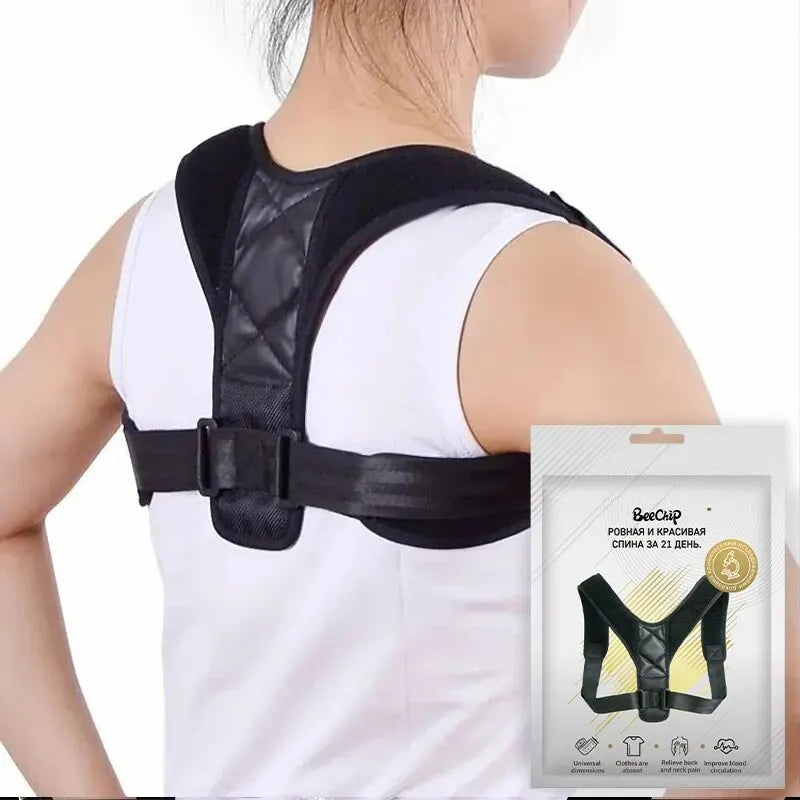 Back Posture Corrector Belt - Adjustable Support Brace for Men & Women