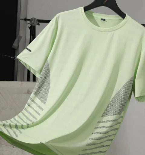 Men's Cooling Running T-Shirt - Quick-Dry Breathable Mesh Athletic Top