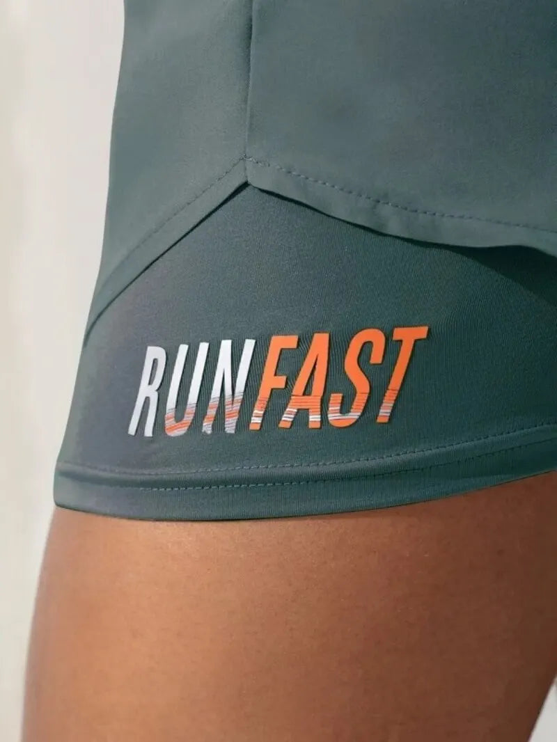 Women's High Waist Yoga Shorts - 4-Way Stretch Athletic Running Shorts