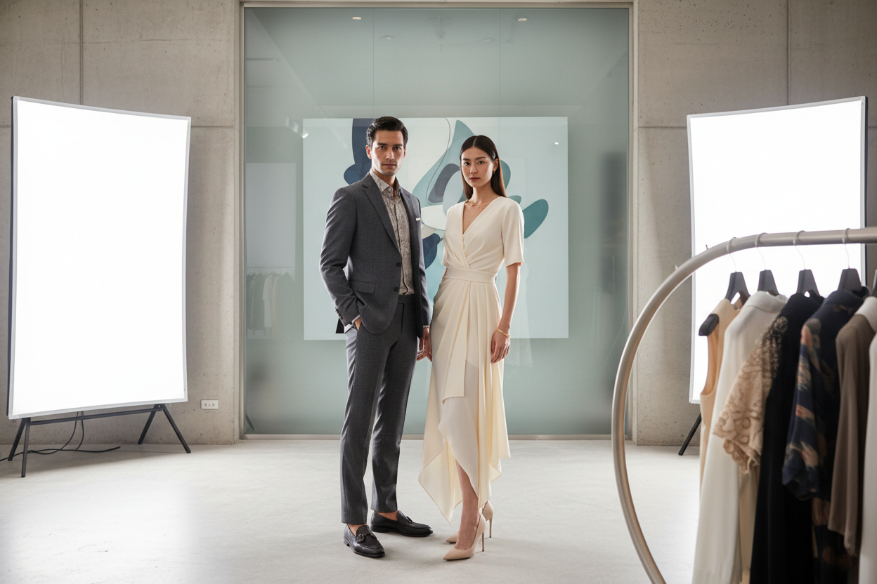 un homme et une femme models